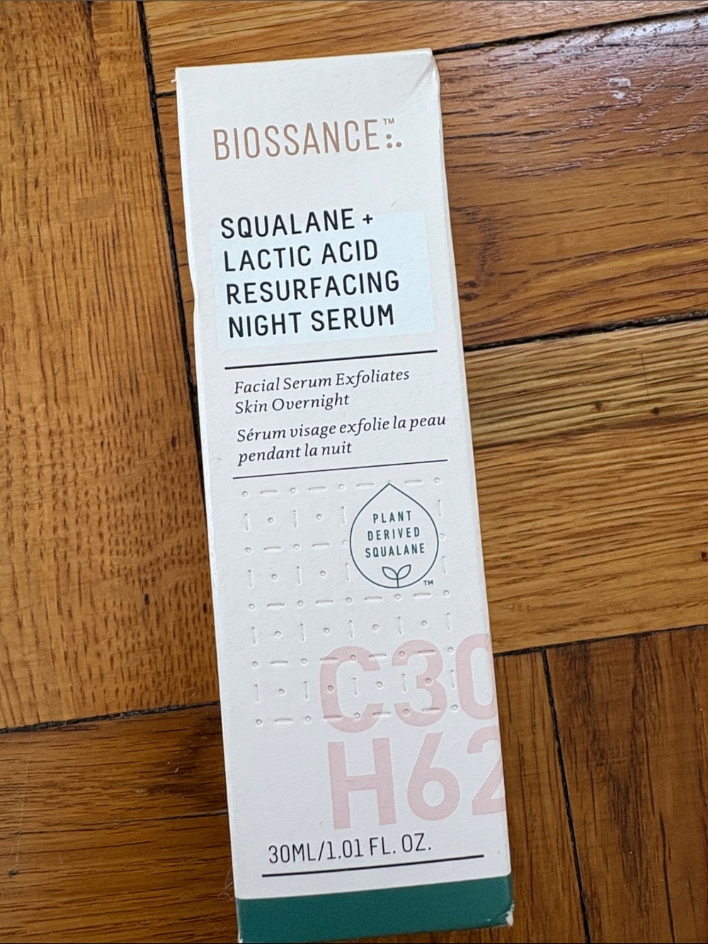 Biossance Squalane + Lactic Acid Resurfacing Night Serum